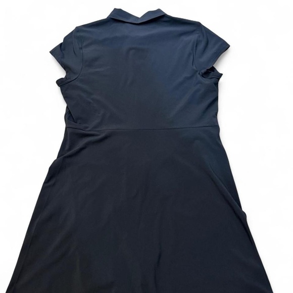 Abercrombie Traveler Zip-Front Mini Dress with Built-in Shorts Black L - Picture 8 of 12